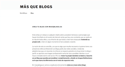 Desktop Screenshot of masqblogs.es